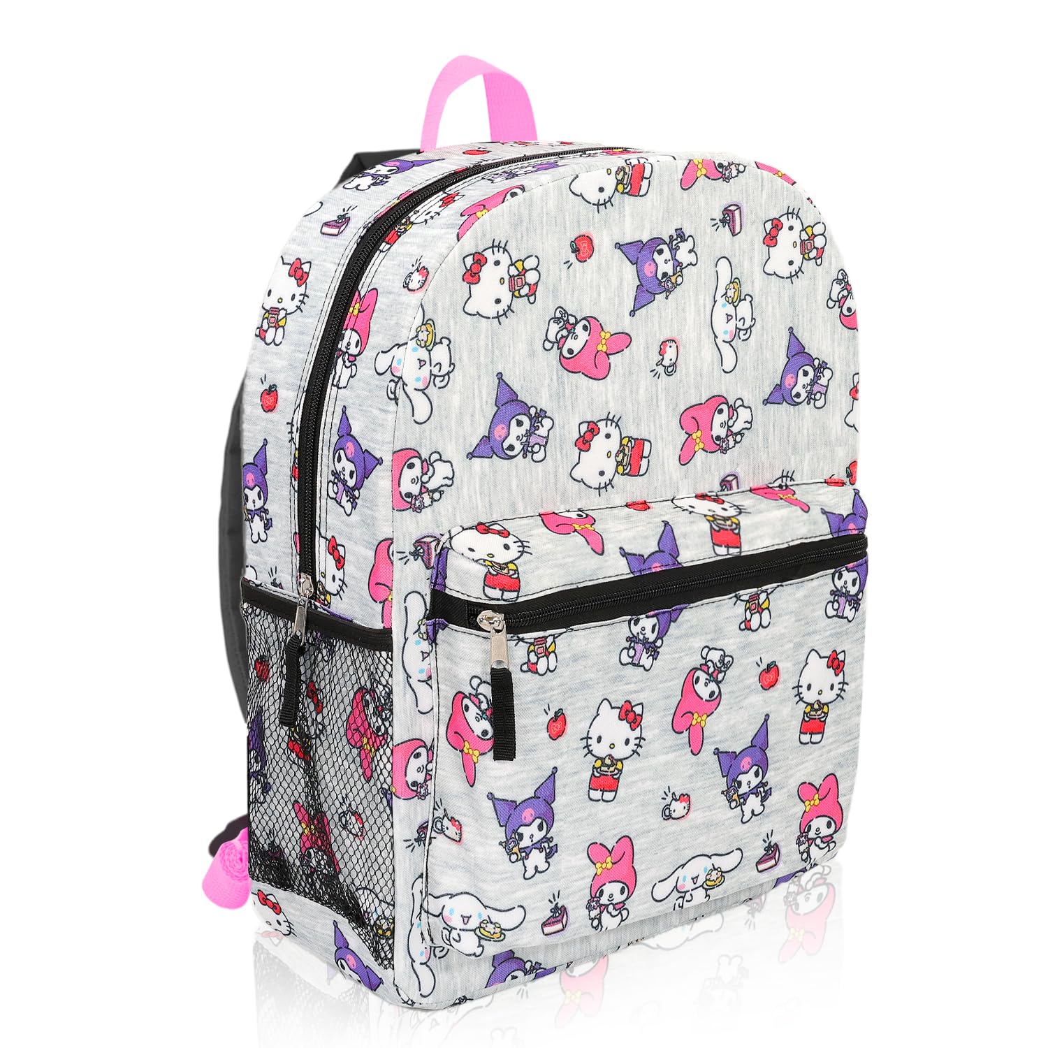 Hello Kitty Rucksack-Set mit 40,6 cm Rucksack, Lunchbox, Wasserflasche, Aufklebern | Hello Kitty Schulbedarf