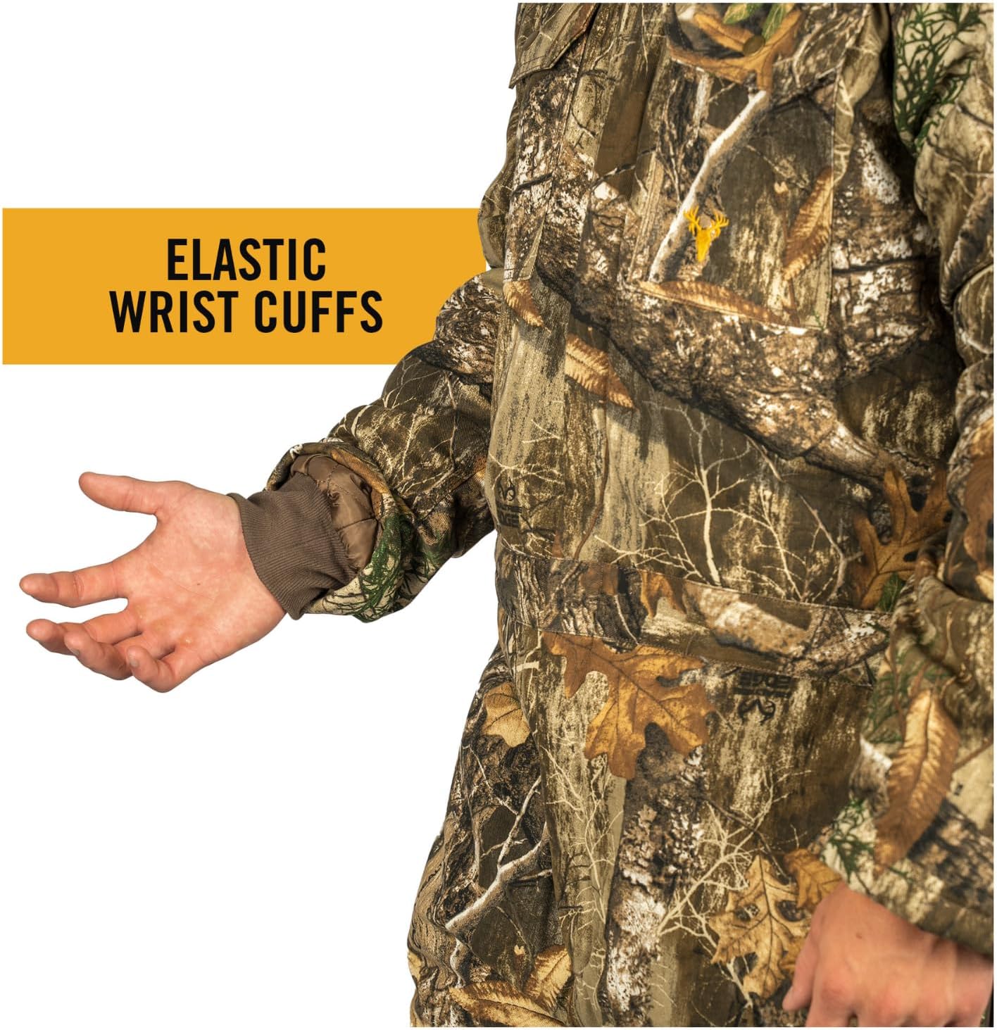 HOT SHOT Men’s Insulated Twill Camo Hunting Coverall – Insulated Coveralls for Men Cold Weather, One-Piece Full Body Coverage - Image 6