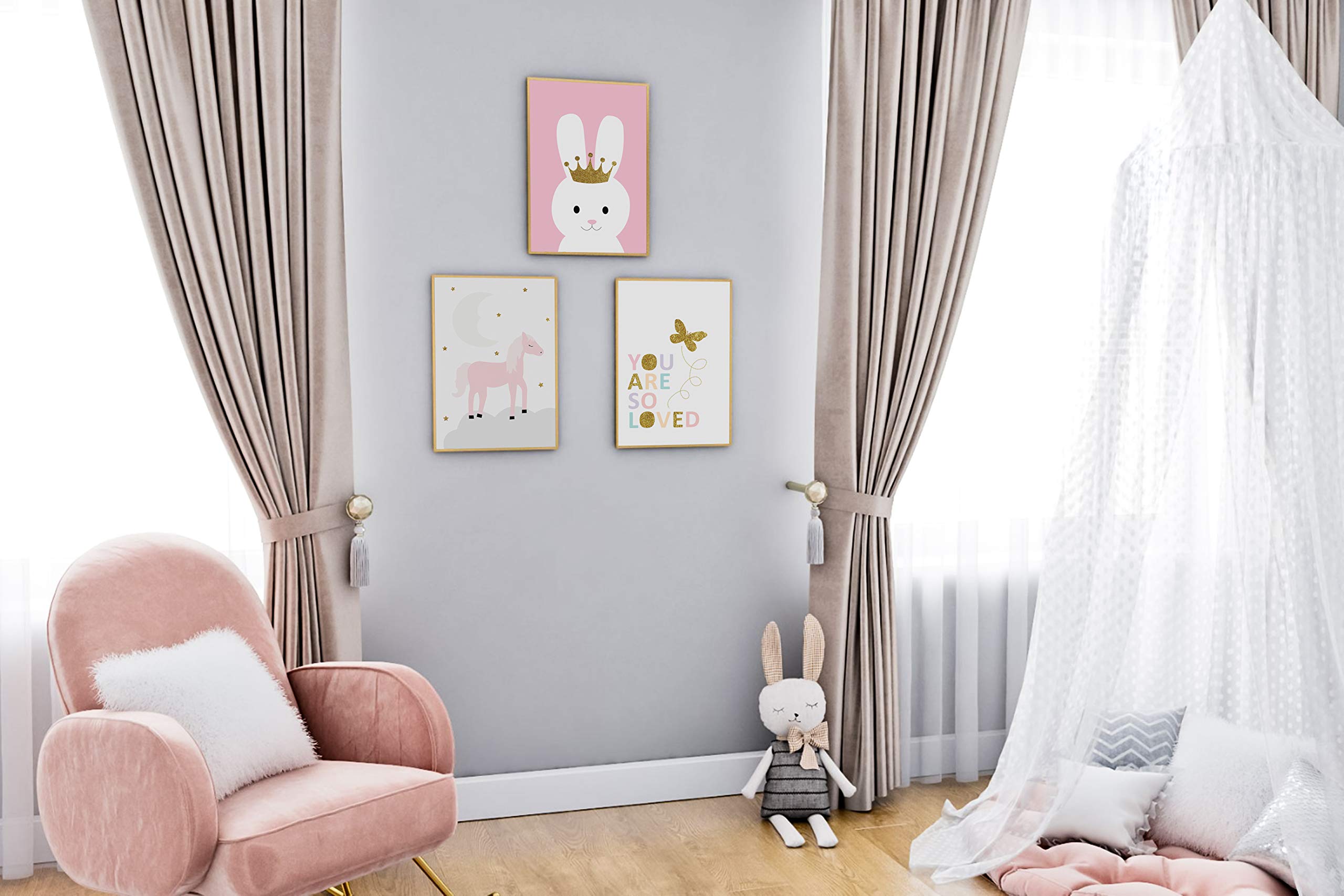 4Good Epictures Children's Room Decoration for Girls and Boys Modern Nordic Scandinavian Picture Set Wall Decoration Nursery Girls - Image 4