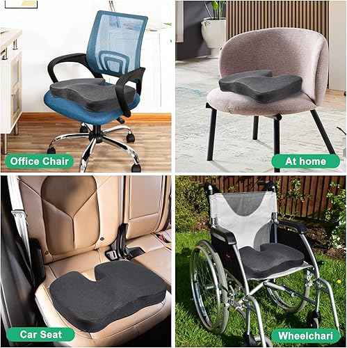 Miniatura 5 de Cojín de asiento para aliviar el dolor de coxis - Cojín para silla de oficina