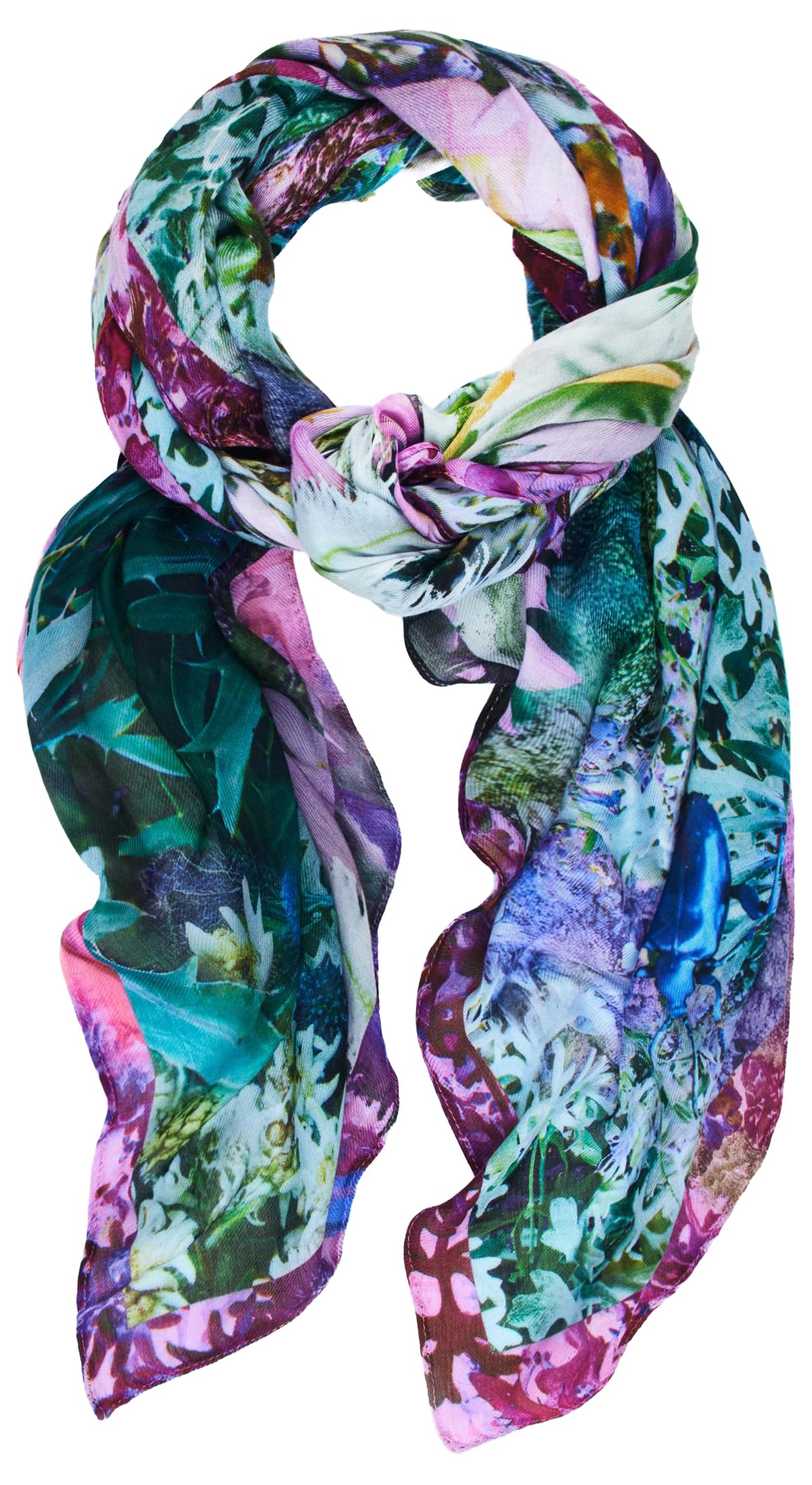 Foulard Rectangulaire Léger Mineral Blue pour Femme - Desigual