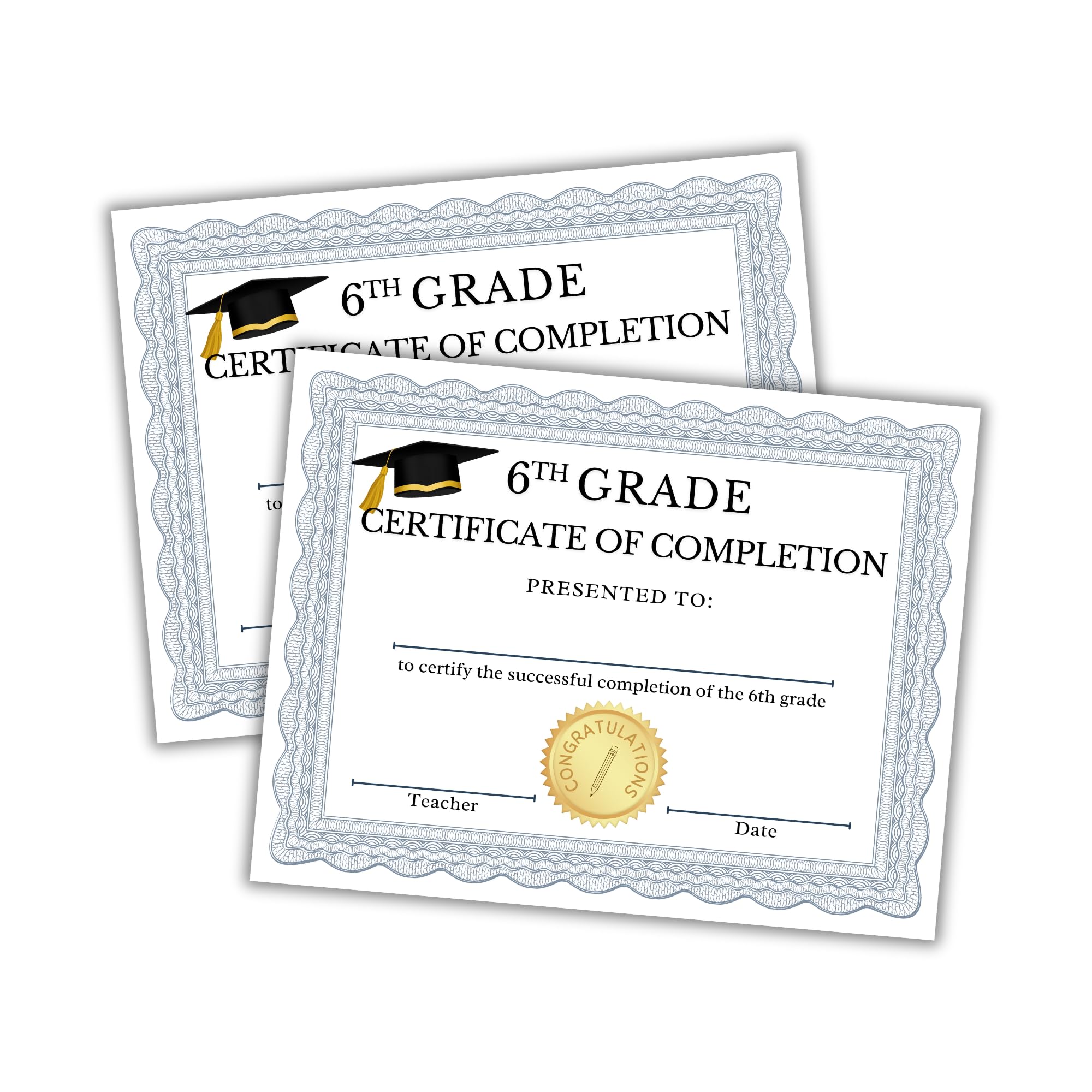 Amazon.com : 6th Grade Graduation Certificate of Completion | 50 pk 8.5 x 11” for Elementary School Graduation Class End of Year Achievement Awards Sixth Grade Teacher Supplies : Office Products amazon-com-6th-grade-graduation-certificate-of-completion-50-pk-8-5-x-11-for-elementary-school-graduation-class-end-of-year-achievement-awards-sixth-grade-teacher-supplies-office-products