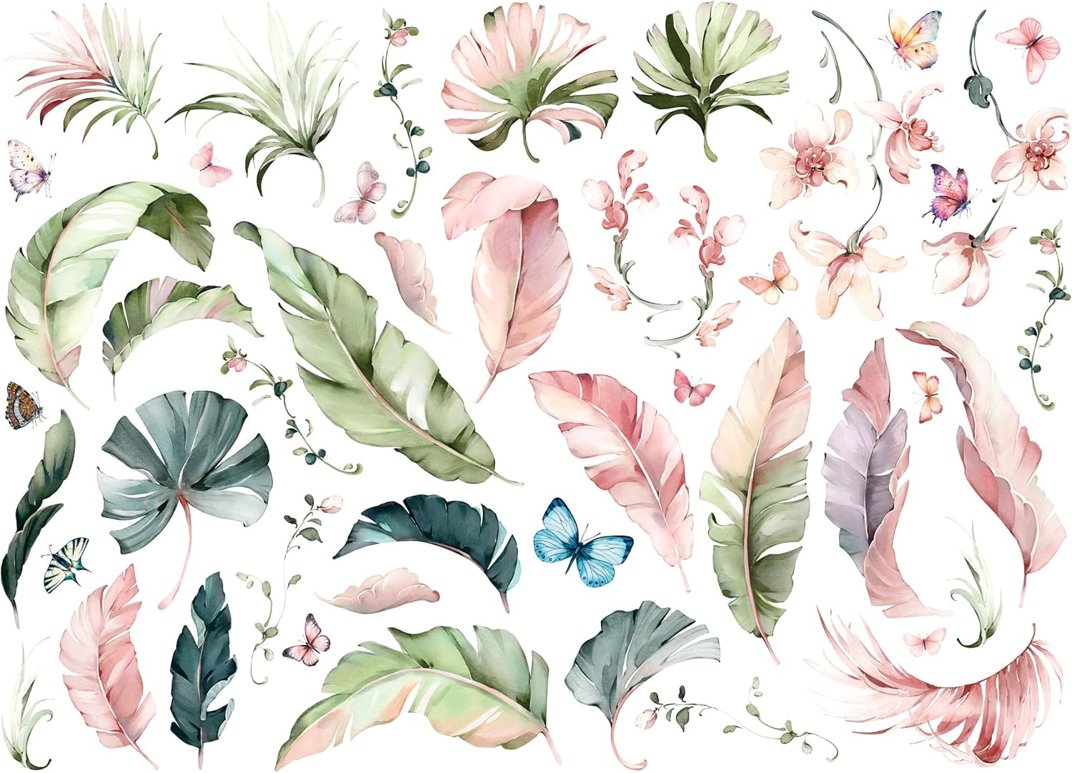 Craft Kreativeトロピカルリーフライスペーパー、11.5 x 16インチ (1枚) - デコパージュスクラップブックカー