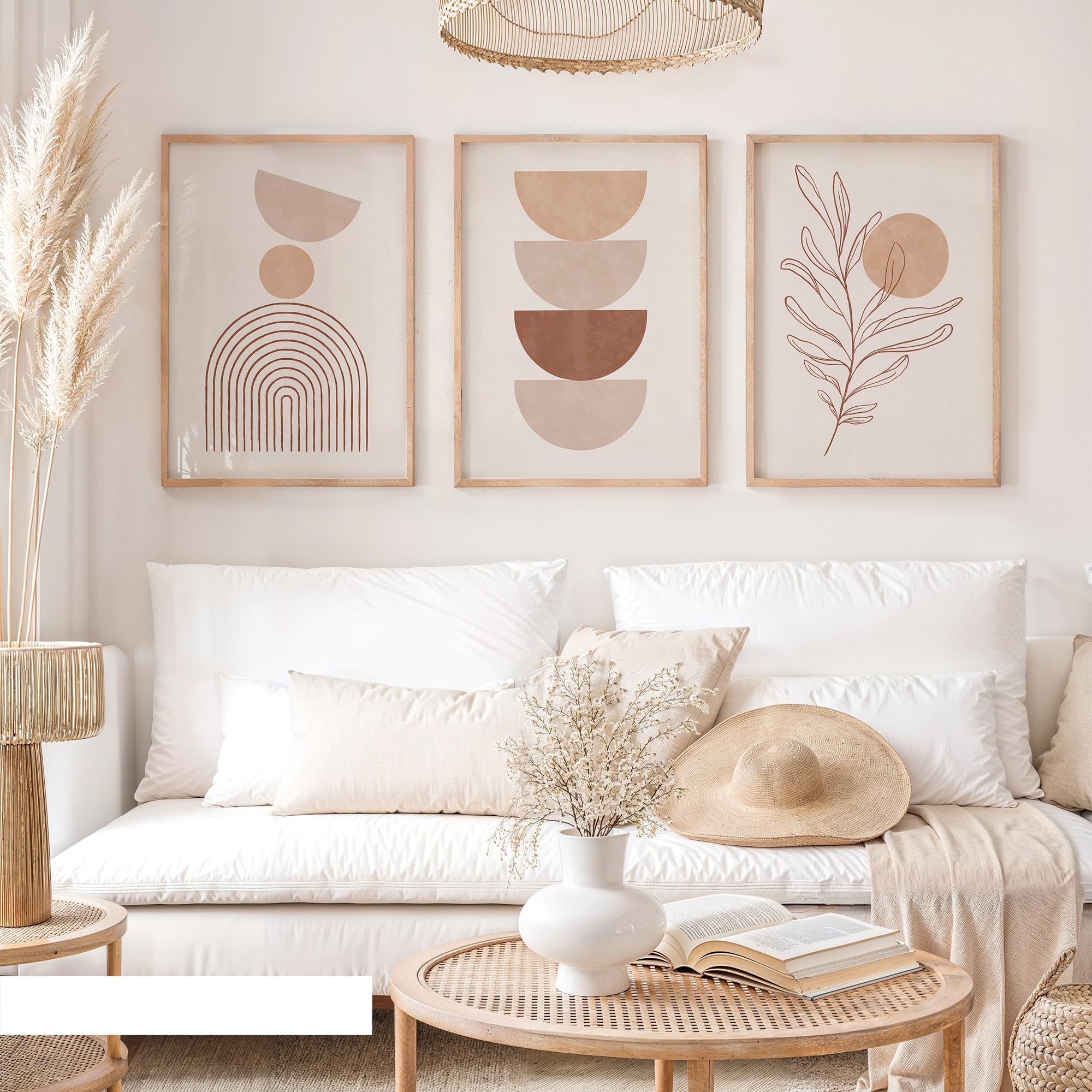 OHBIMA® Set Di Poster Da Parete quadri moderni soggiorno decorazioni camera da letto quadro astratto moderno stampe moderne wall art elegante arte astratta contemporanea (Senza Cornice – 50x70cm)