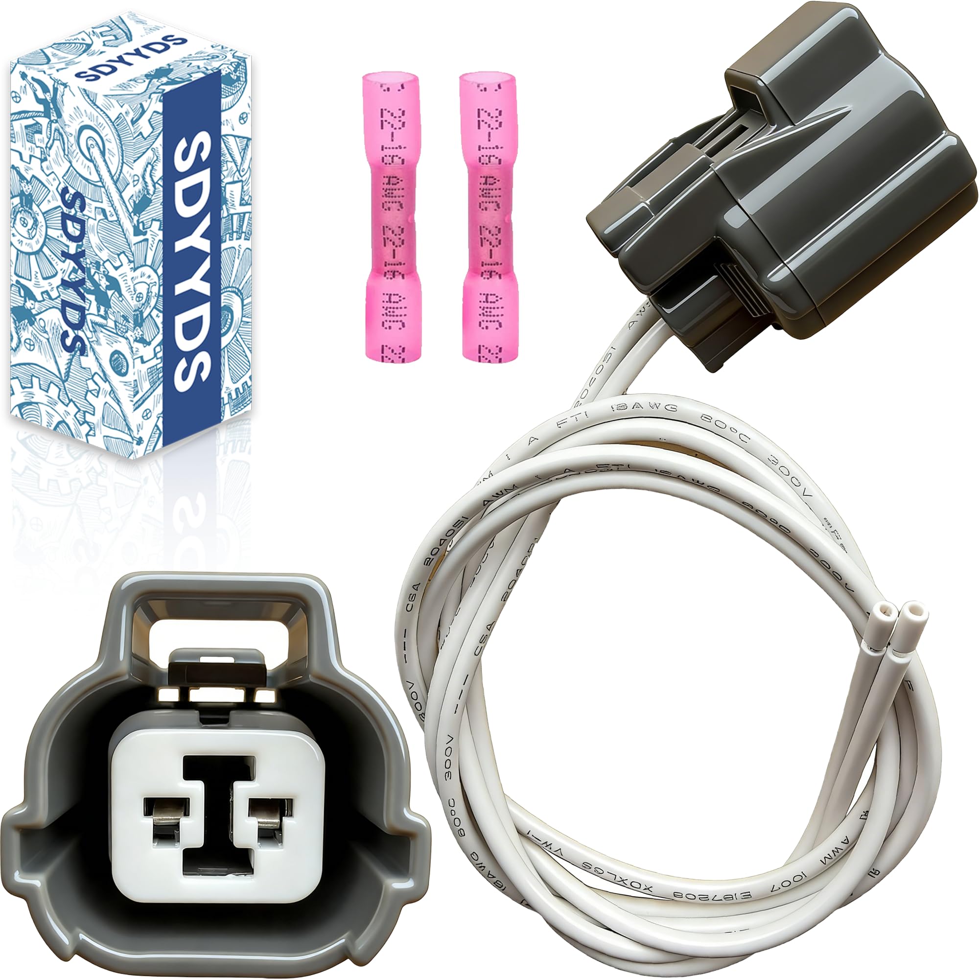 SDYYDS Connector - ABS Speed Sensor Wiring Harnesses for Hhonda, Isuzu, Lexus, Mazda, Nissan, Chevrolet, Acura, GMC 89046649, S-973