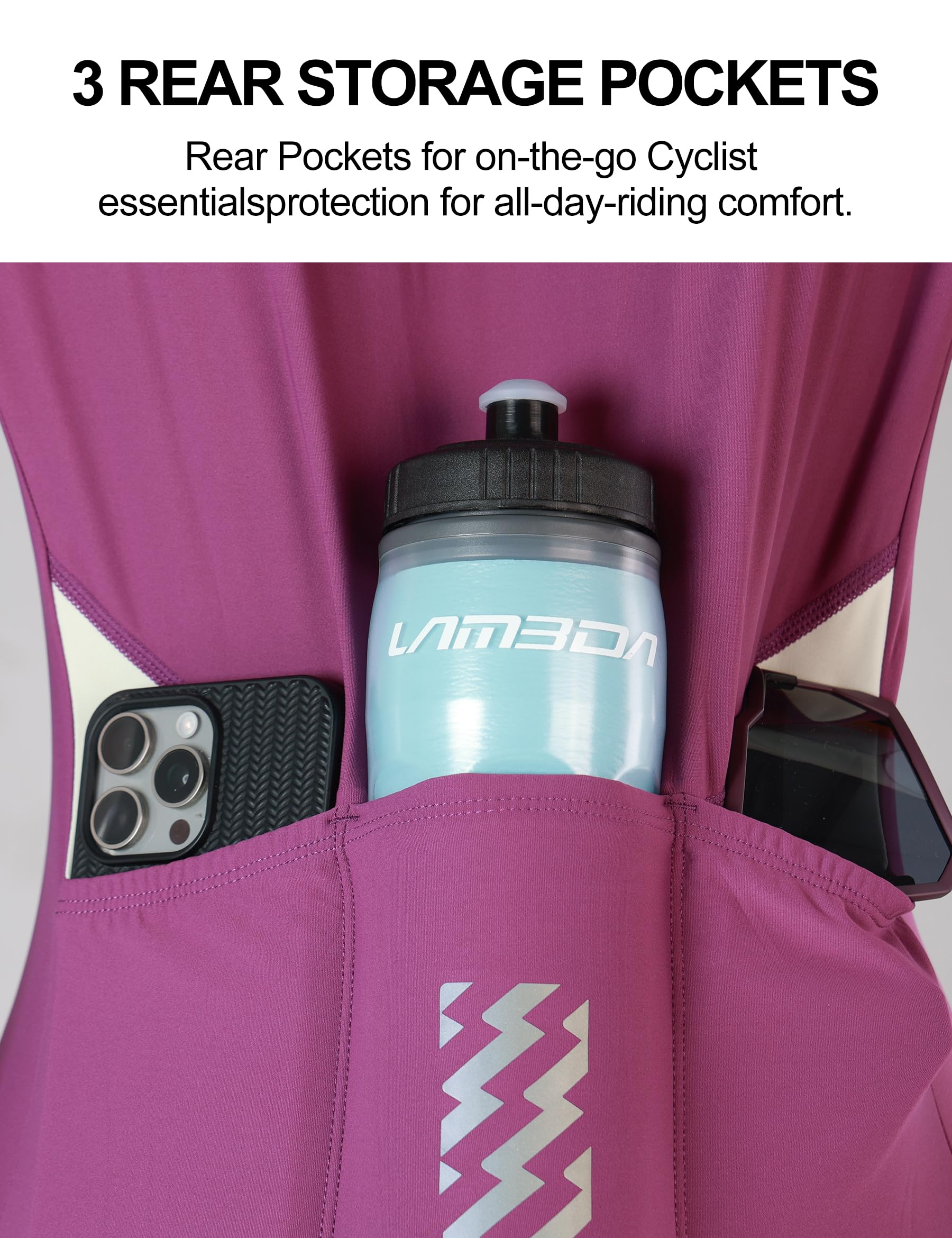 LAMEDA Maillot de Manga Corta Ciclismo Mujer Maillot para Bicicleta de Carretera Protección Solar