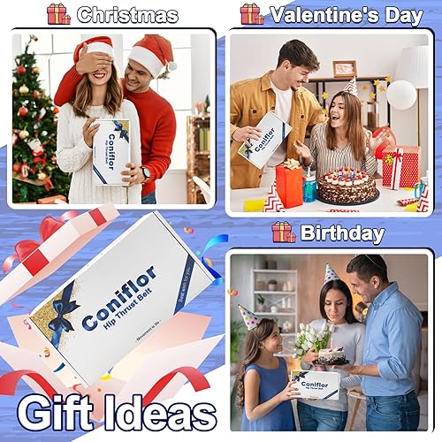 Miniatura 7 de Hip Thrust Belt with 3 Resistance Bands - Adjustable Fitness Belt for Dumbbells, Kettlebells, Plates - Support Up to 100 lbs - For Glute Workouts at