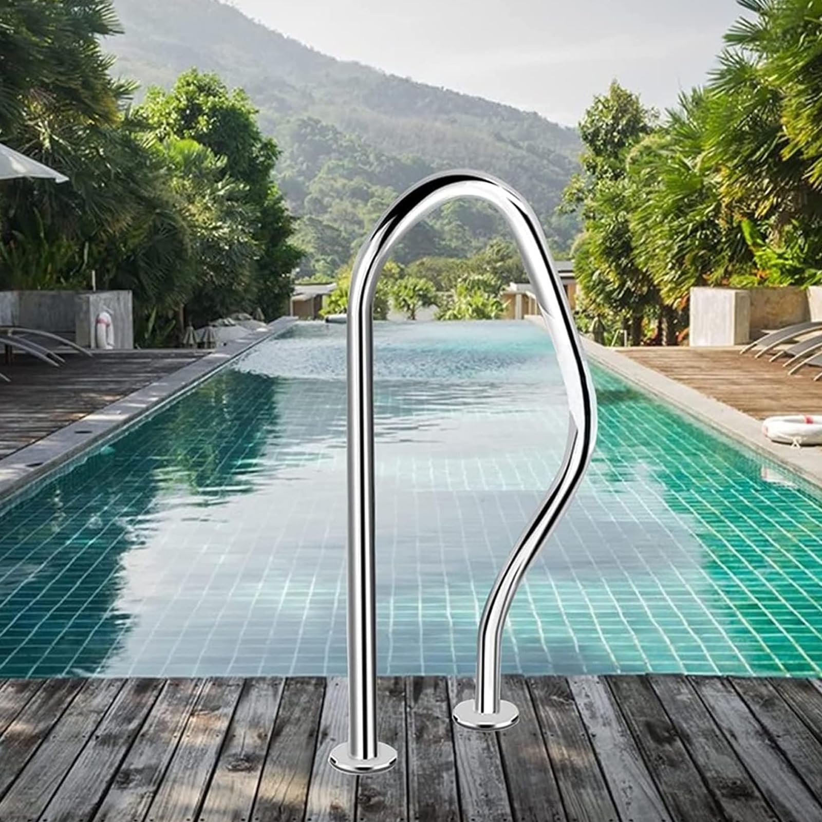 Pool Hand Rail Pool Rail Pool Railing Pool handrail Swimming Pool Safety HandrailsSwimming Pool Hand Rail for In ground Swimming Pools