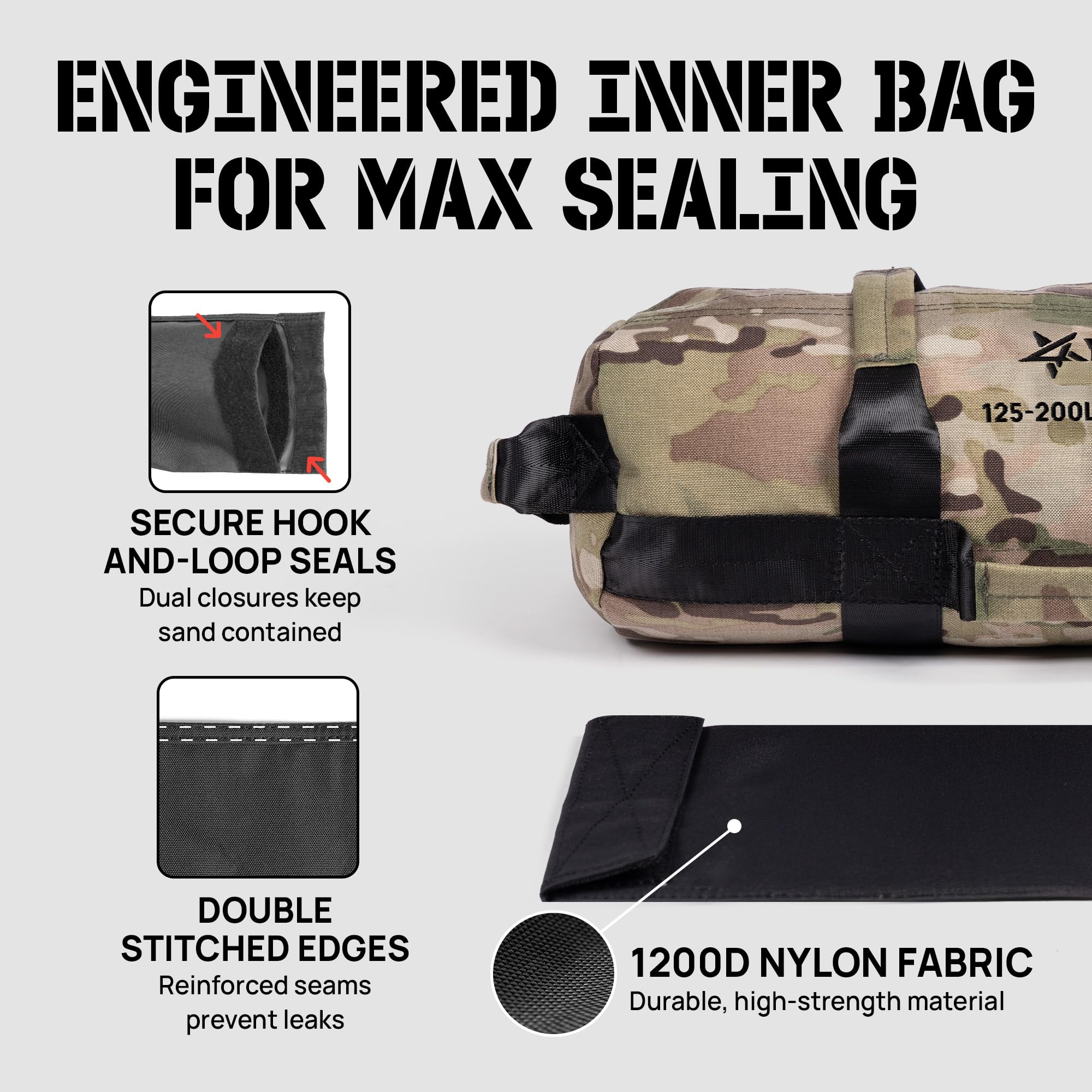 Yes4All 20kg/30kg/50kg/80kg Weight Bag - Sandbags Gym - Core Training Power Bag for Crossfit/Running/Workout/PowerLiffting - Sold UNFILLED