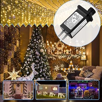 30V 0.2A LED Controller 8 Mode with Timer Memory Function Replacement Model JT-EL/FC300V0200-C Class 2 Power Supply IP44 Low Voltage Transformer for Halloween Christmas Light