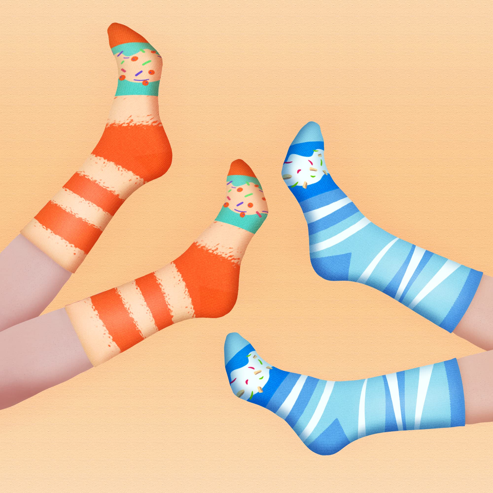 AGRIMONY Calzini Donut Torta Donna Divertenti - Calze Idee Regalo Donna Originali - Regali Natale Compleanno per Lei