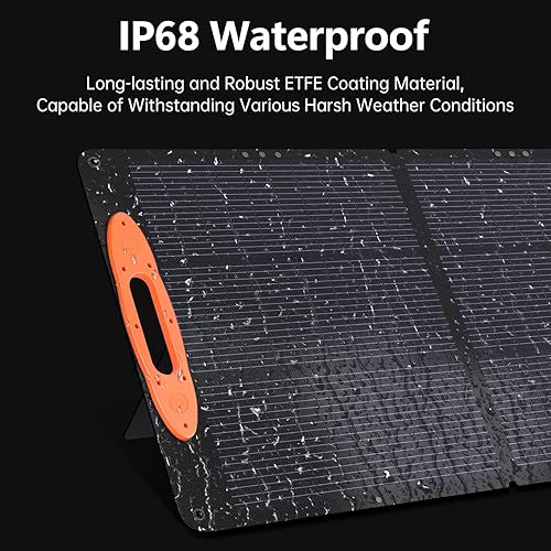 Miniatura 6 de N-Type 16BB 120W Panel solar portátil para EFJackeryBluettiAnker Power Station 25% Cargador de panel solar plegable de alta eficiencia con QC3.0