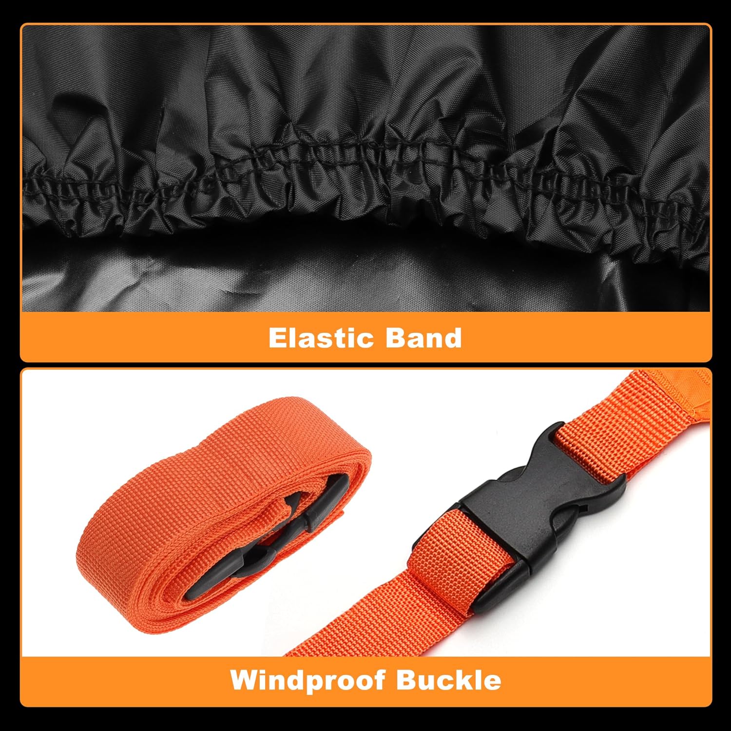 X AUTOHAUX ATV Cover for Polaris Sportsman 850 Waterproof 4 Wheelers Quad Cover Outdoor Sun Rain Storage Protection 210D-PU Black 211x121x129cm/83.1x47.6x50.8in