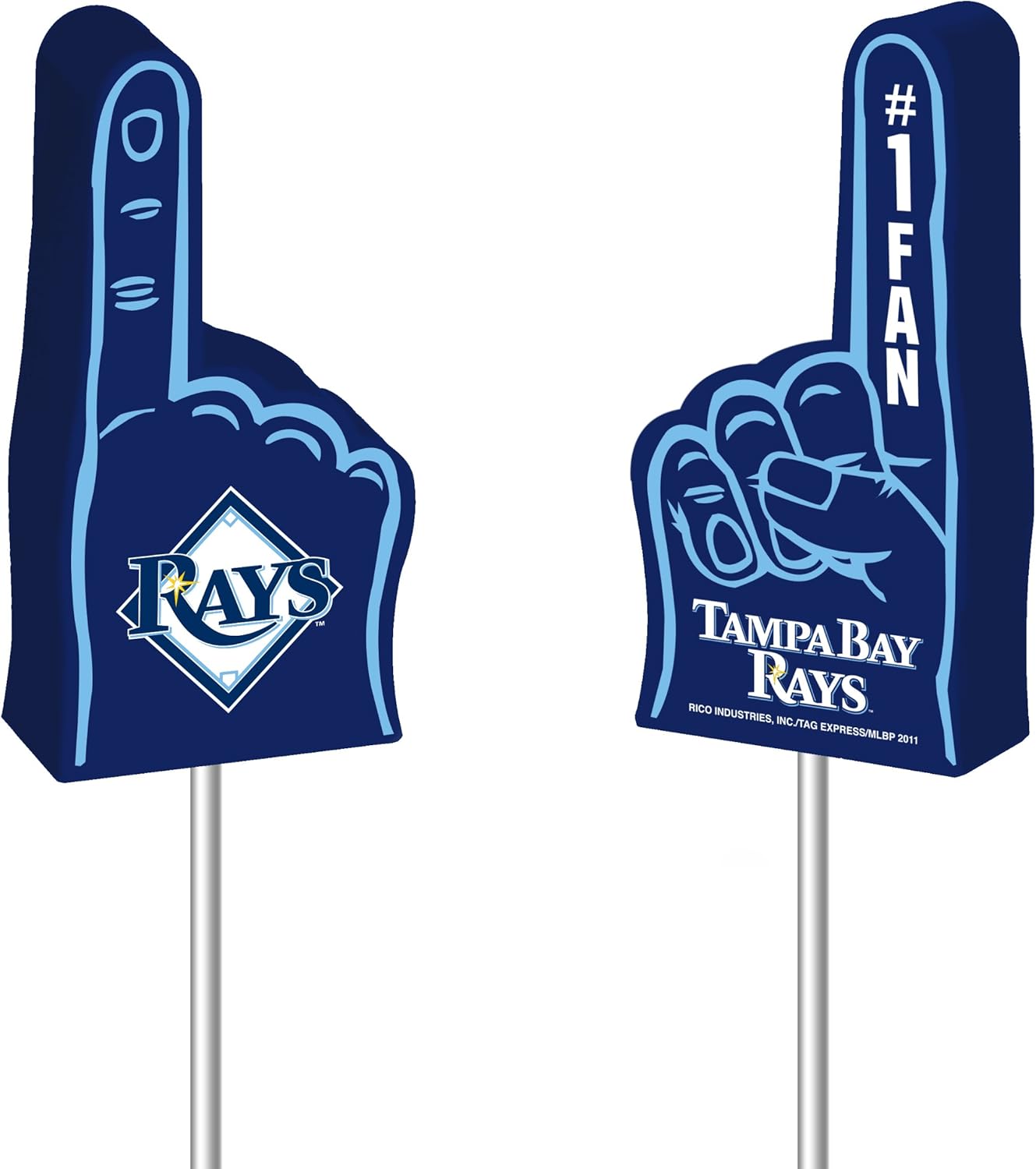 MLB Tampa Bay Rays Foam Finger Antenna Topper Sports Fan