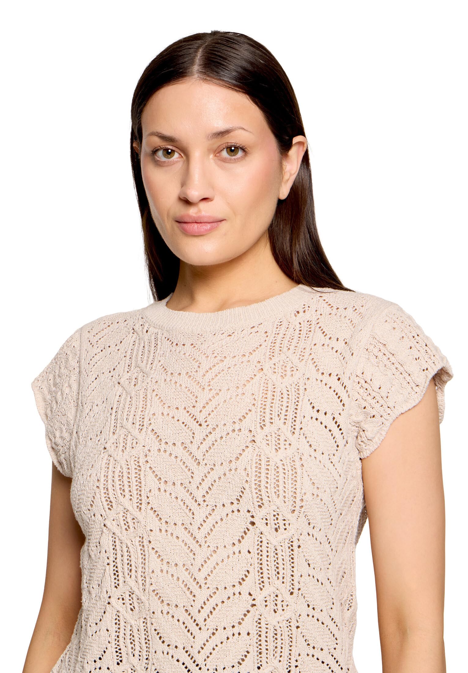 Cartoon Damen Feinstrickpullover mit Flügelärmeln