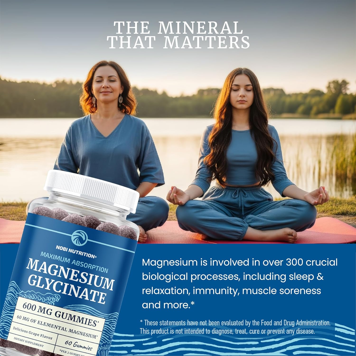 Magnesium Glycinate Gummies 600MG | Sleep, Calm & Relaxation Support | 60MG Elemental Mag Per Serving | Grape Flavor, Gluten-Free | High Absorption Magnesium Gummies for Women, Men & Family | 60 Ct - Image 7