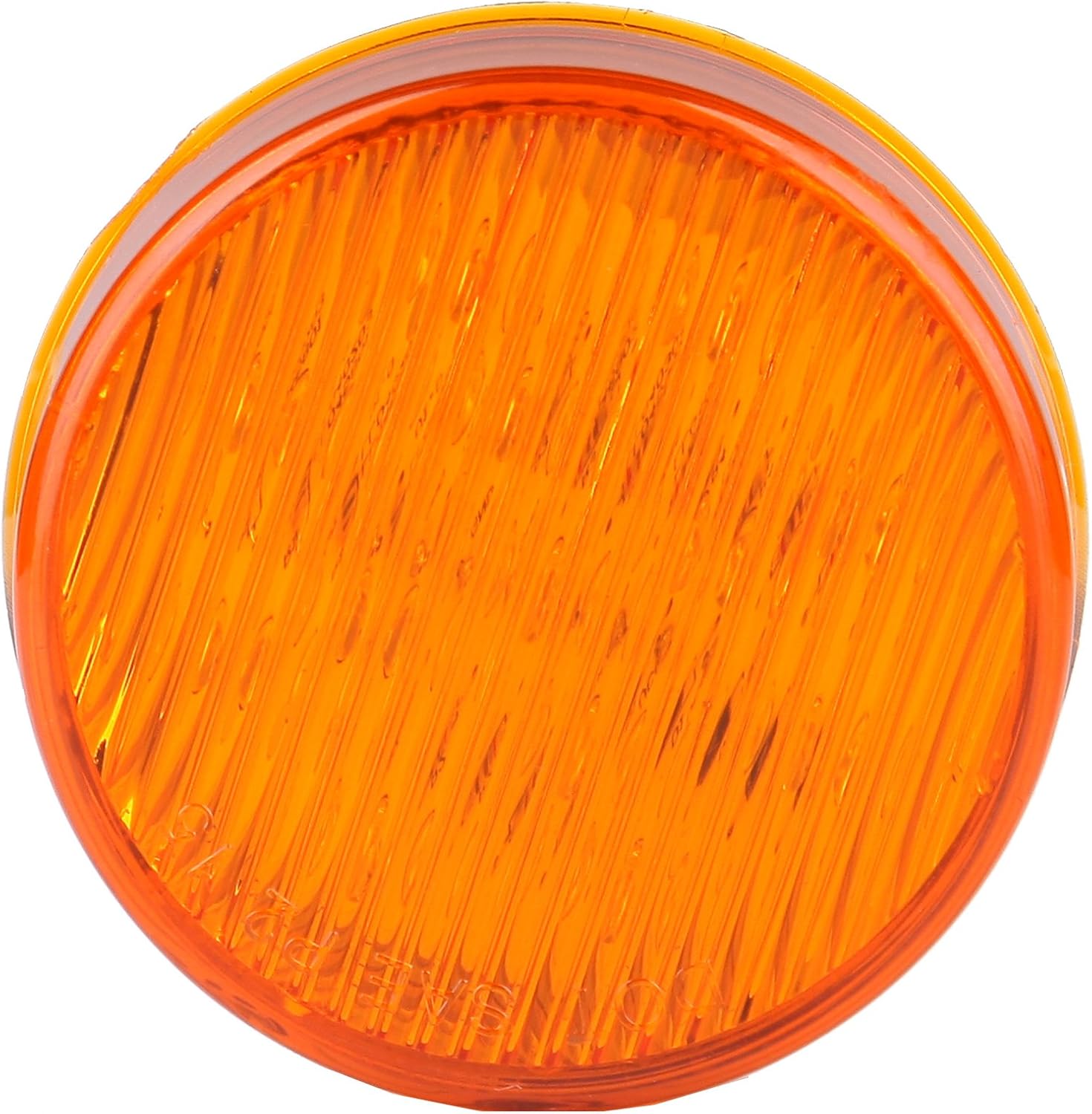 OCPTY Side Marker Light 8pcs 2.5” Red/AmberRound Light Trailer Side Marker Lamp 2pcs AmberStop Turn Tail Light fit for Boats Truck Trailer Pickups Flush Mount Waterproof Trailer Lights