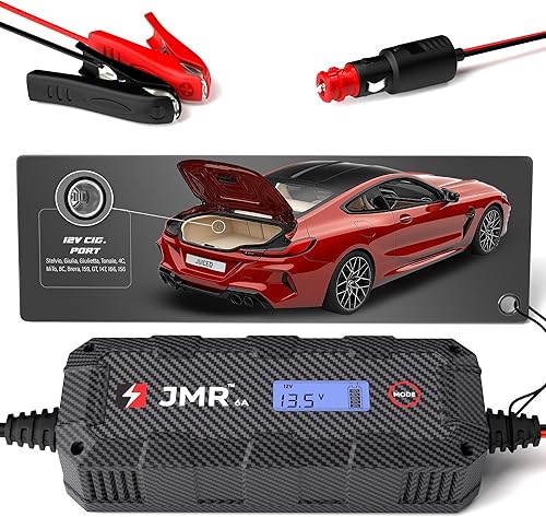 JMR - Cargador de batería para BMW Trickle cargador acondicionador (sin modo litio)