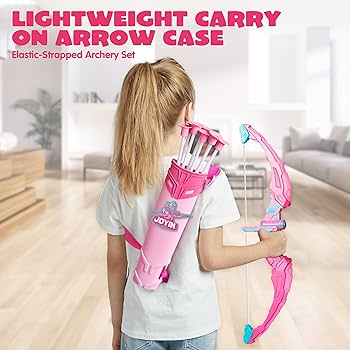 Amazon.com: JOYIN Pink Bow and Arrow Set for Girls, LED Light Up