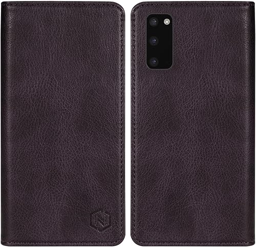 Miniatura 12 de Funda tipo cartera para Samsung Galaxy S20 Plus con bloqueo RFID, soporte de ranura para tarjetas, funda protectora de cuero con tapa magnética
