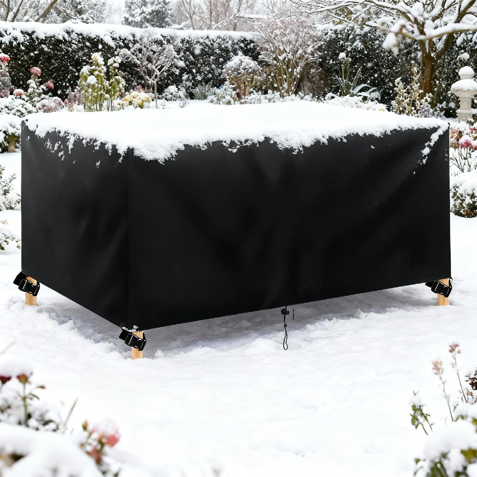 UFGFYTT Patio Furniture Set Cover, 220x160x75cm/LxWxH Outdoor Sectional Sofa Couch Set Covers Waterproof, Protection from cold Garden Dining Table Chair Set Cover Outside Rectangular Weatherproof