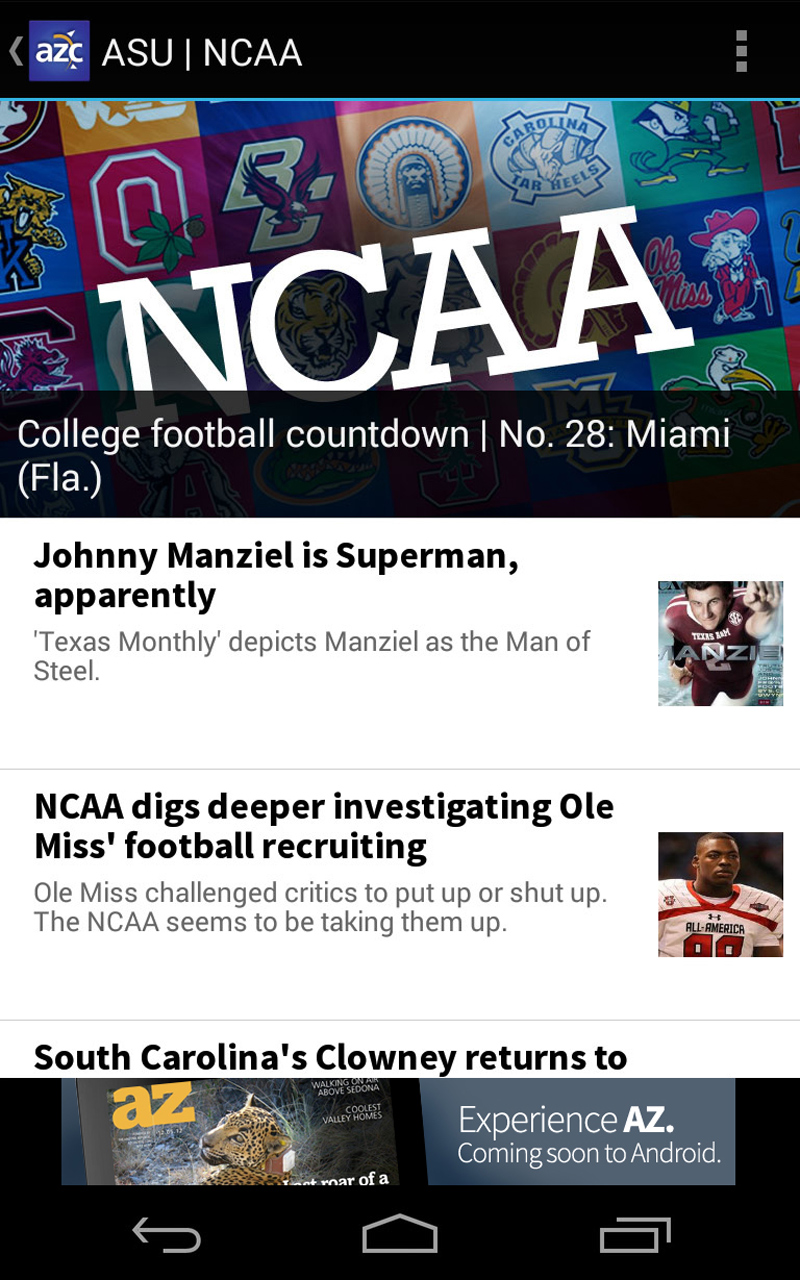 azcentral sports App on Amazon Appstore