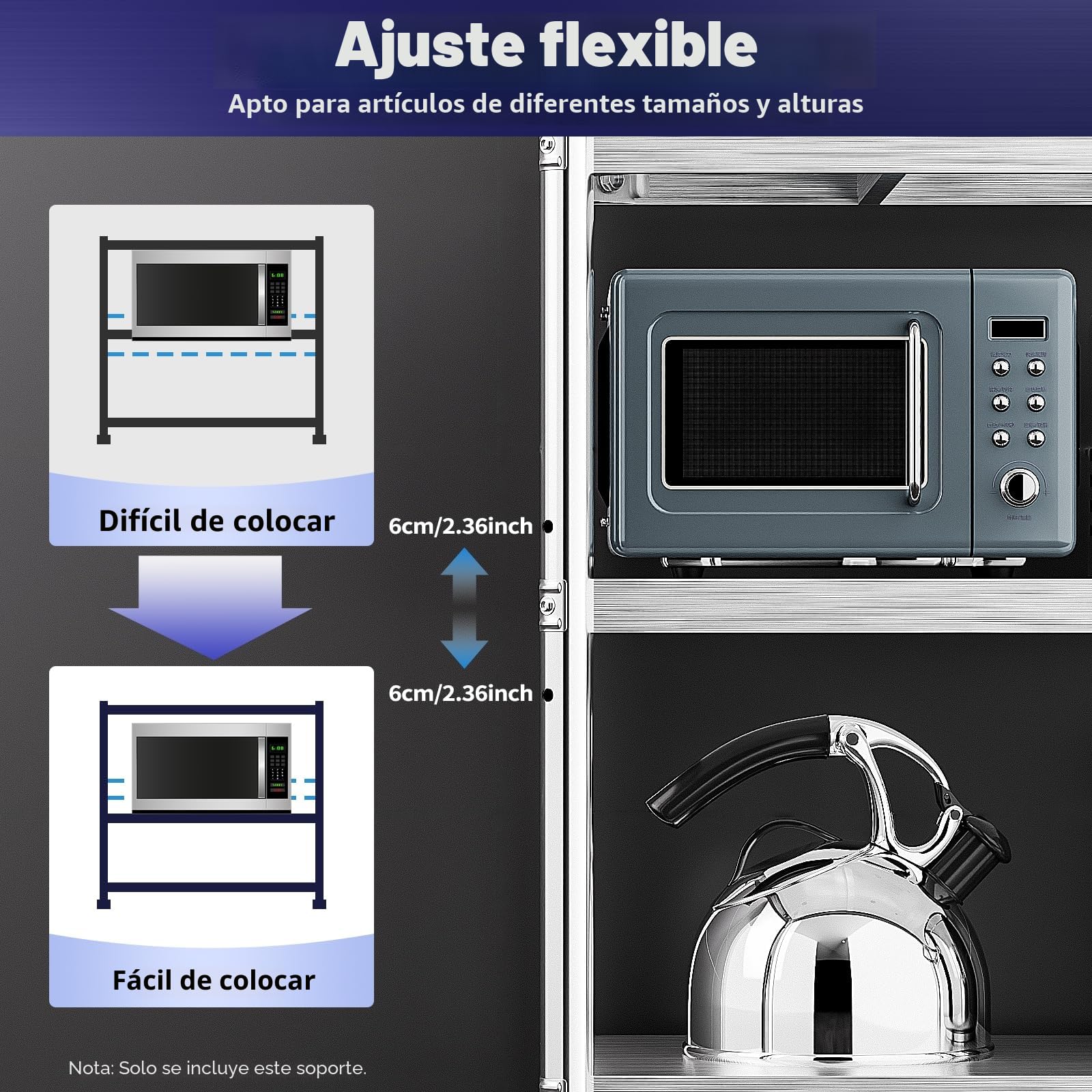 Mesa Acero Inoxidable, 80 x40 x 80 Cm Estantería De Acero Inoxidable, Mesa De Trabajo Acero Inoxidable, 3 baldas, Muebles Cocina Acero Inoxidable para gastronomía, Estante de Carga de 50 kg
