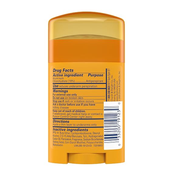 Arm & Hammer Ultra Max Deodorant Powder Fresh, Solid, 1 Oz