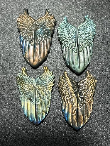 Miniatura 3 de TEAMWILL 1 pieza de labradorita natural de cuarzo tallado en piedra de calavera de roca tallada a mano escultura (caballo de mar)