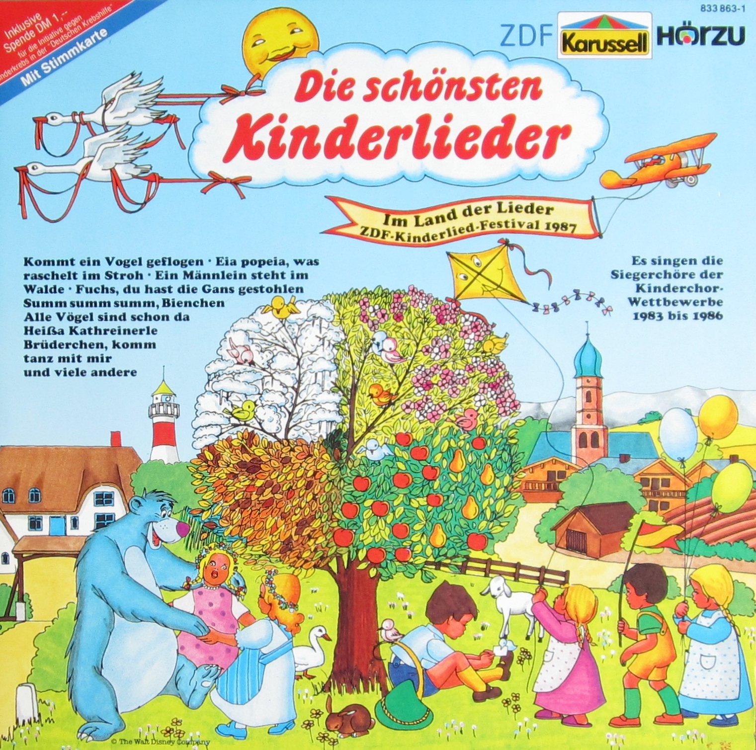 Die schönsten Kinderlieder (Im Land der Lieder - ZDF-Kinderlied-Festival 1987) [Schallplatte]