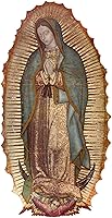 Vista 2 de CafePress Calcomanía rectangular para parachoques de Nuestra Señora de Guadalupe