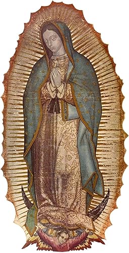 Miniatura 2 de CafePress Calcomanía rectangular para parachoques de Nuestra Señora de Guadalupe