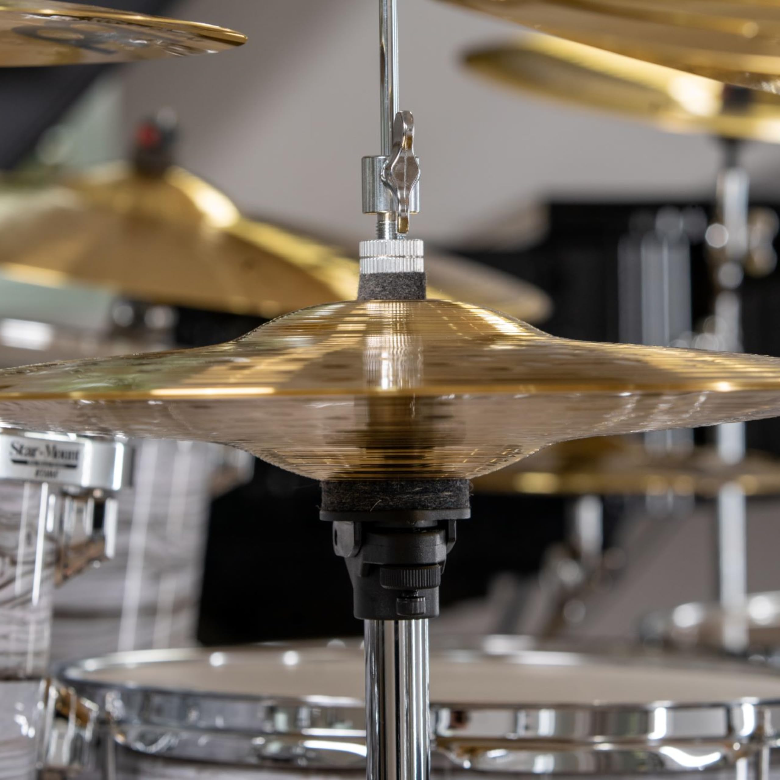 Meinl Cymbals HCS piatto Hi-Hat 15 pollici (38,1cm) per Batteria – Coppia – Finitura Tradizionale Ottone, Made In Germany (HCS15H)