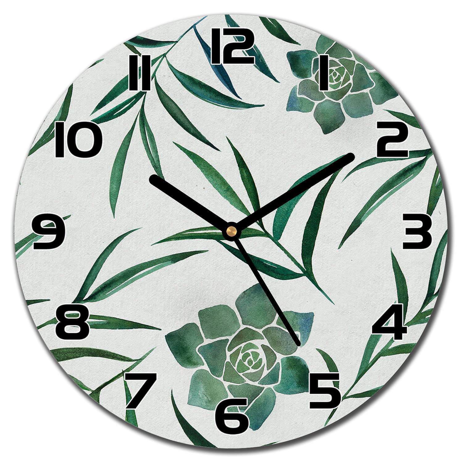 Horloge en Verre Silencieuse de 30 cm pour Finir avec le Bruit des Tic-Tac dans le Salon