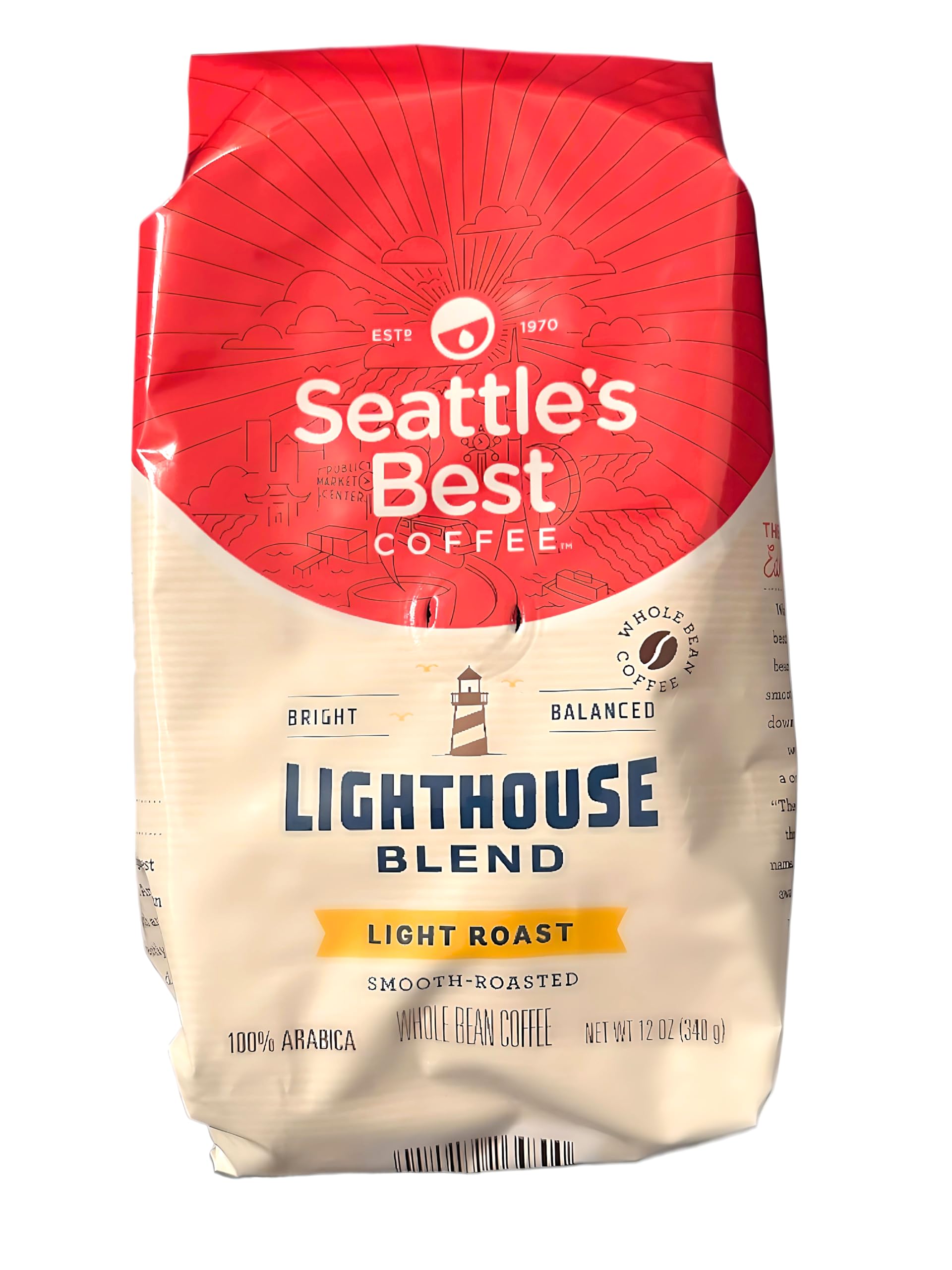 Seattle's Best Lighthouse Blend Whole Bean Coffee, 16 oz