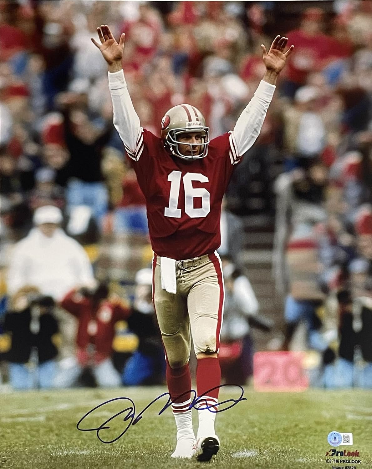Joe Montana Autographed 16x20 Photo Beckett