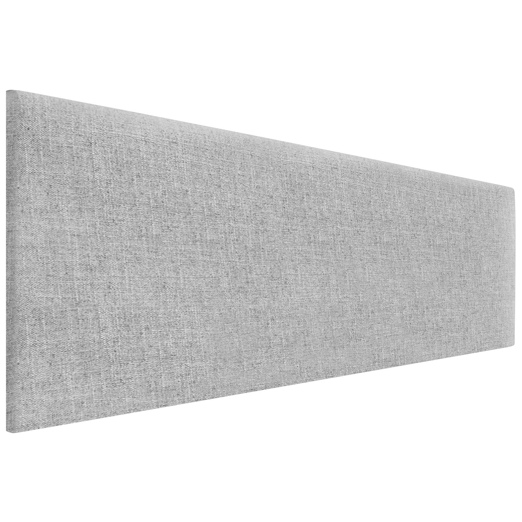 DHOME Testiera in lino naturale liscio Testiera letto imbottita Testiera della camera da letto moderna TOP TRENDING (Grigio Chiaro, 160cm (Letto 150/160))
