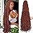 6 Packs Soft Locs Crochet Hair Pre Looped Faux Locs Crochet Braids Goddess Locs Dreadlocs Synthetic Hair For Black Women (350, 36 Inch (Pack of 6)