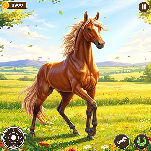 Wildpferde-Familiensimulator – Virtuelles Tier-Pferde-Wildtier-Überlebensspiel