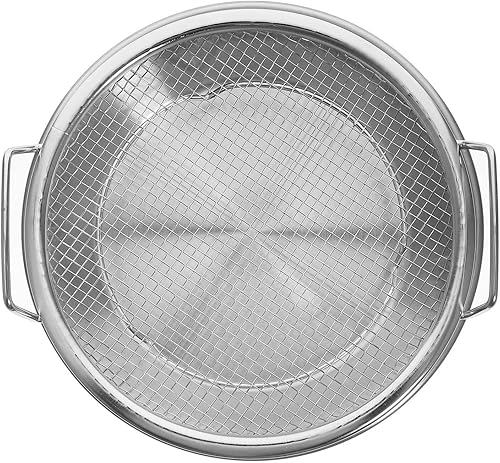 Miniatura 6 de Bandeja de filtro de aceite de acero inoxidable con cesta de malla y colador para cocinar, accesorios para freidora de aire para escurrir alimentos