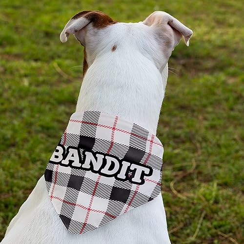 Miniatura 8 de Bandanas de Navidad personalizadas para perro con cuello ajustable 3 tamaños 10 diseños bufanda personalizada para perro con nombre