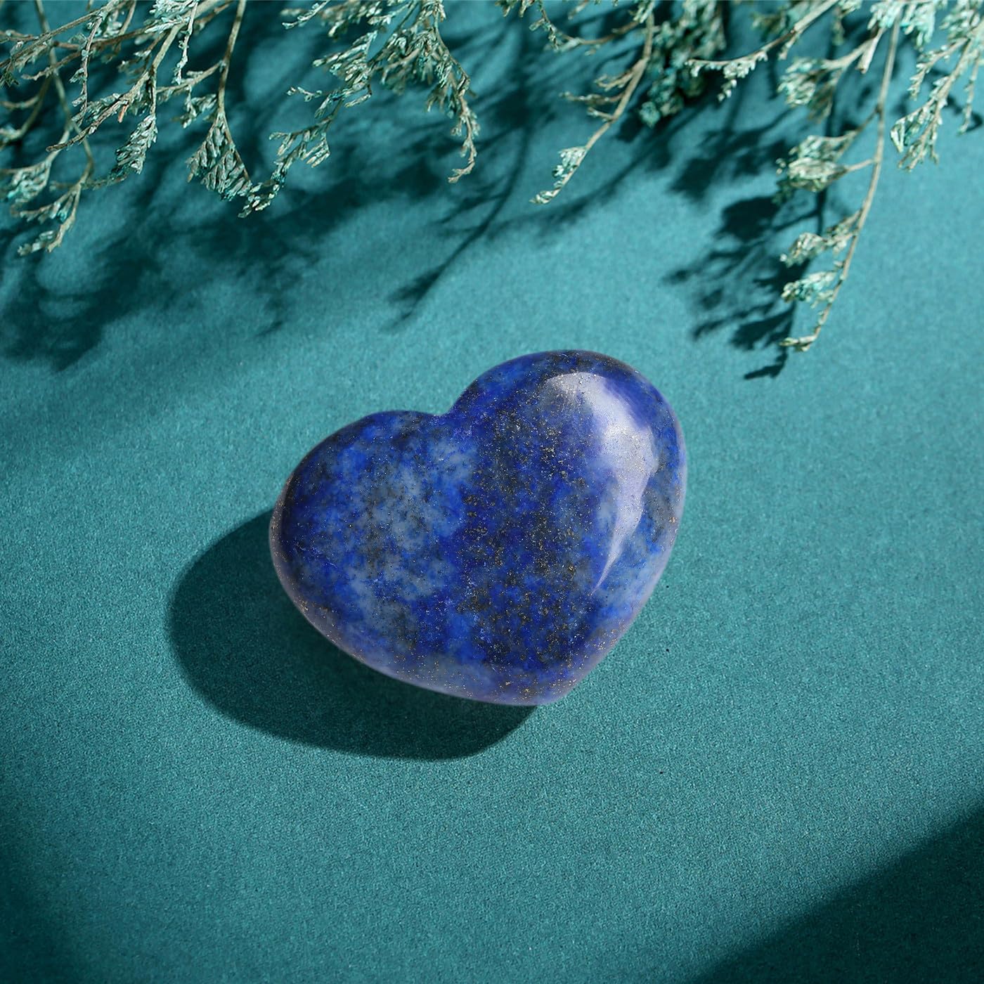 MAIBAOTA 45 mm Rose Quartz Crystals Mothers Day Birthday Gifts for Mom Women Large Heart Stone Healing Natural Reiki Gemstone Polished Heart Shaped Rocks Meditation: 01 Lapis Lazuli 45 mm