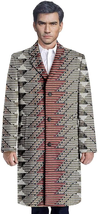Men`s Coats African Clothes Ankara Print Jacket Dashiki Outwear Plus Size Oversized Outfits Wax Attire