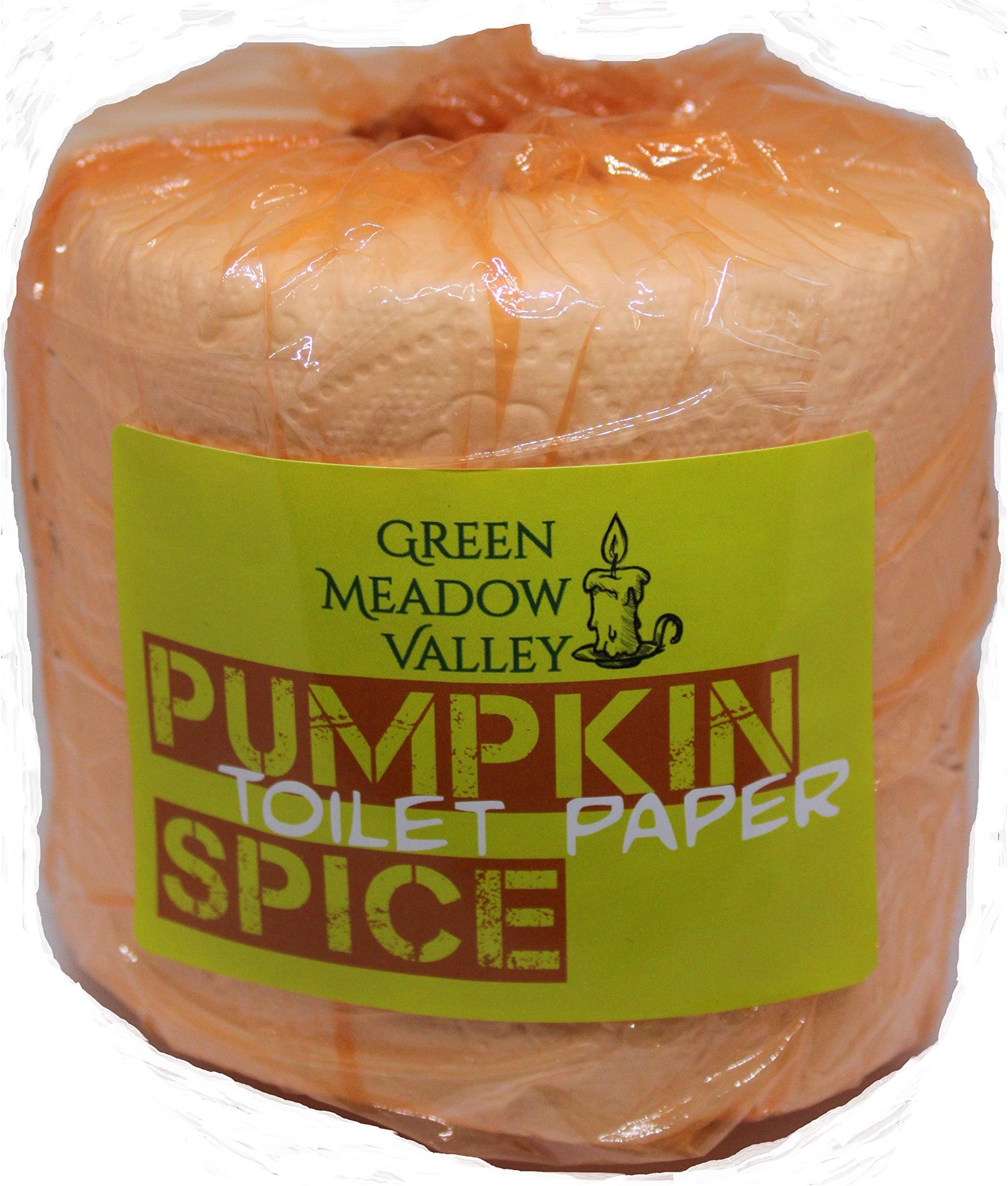 Pumpkin Spice Scented Toilet Paper | Funny gag gift for Pumpkin Spice fans | The bathroom will smell like Pumpkin Pie GUARANTEED | Hilarious | 1 Roll Premium White Bathroom Tissue with Aroma