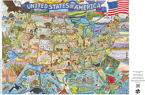 Miniatura 5 de Buffalo Games - Destinos de aventura - País colorido - Rompecabezas de 1000 piezas para adultos rompecabezas desafiante perfecto para noches de