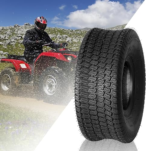 Miniatura 7 de SUNROAD 2 unidades 20x8-8 20-8.0-8 para cortacésped, neumáticos de césped 4PR sin cámara para carrito de jardín, neumático de césped 20x8.0-8