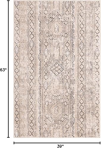 Miniatura 2 de Unique Loom Portland Collection Alfombra de área - Depoe (3' 3" x 5' 3" Rectángulo, marfil gris)