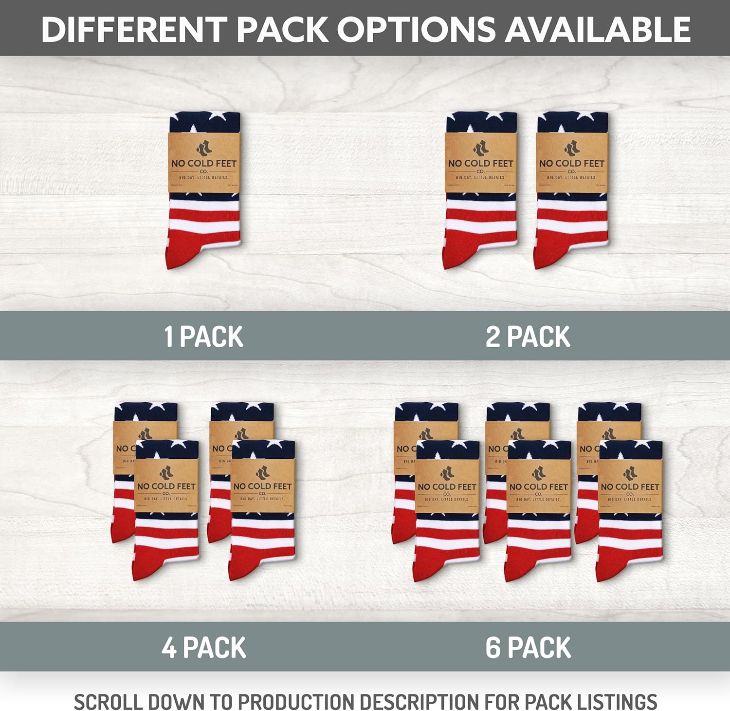 No Cold Feet Men’s Novelty Dress Socks – Classic Soft Crew Dress Socks, All-Day Comfort for Work, Business or Weddings - Image 2