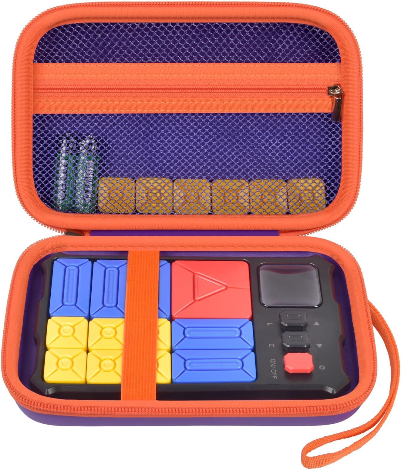 Brain Games Case Compatible with GiiKER Super Slide Puzzle Game, Storage Carrying Organizer for GiiKER Super Blocks Pattern Matching Travel -Purple (Box Only)