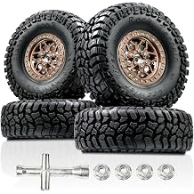 2.2 Inch RC Crawler Tires and Beadlock Wheels for TRX4 SCX10 TRX6 Gen8